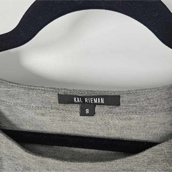 Kal Rieman Heather Grey Cape Sweatshirt S - Picture 7 of 10